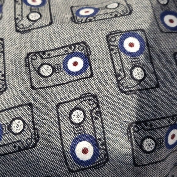 Ben Sherman Men's Cassette Tape Patterned Shirt Size Medium Cotton - Picture 11 of 11
